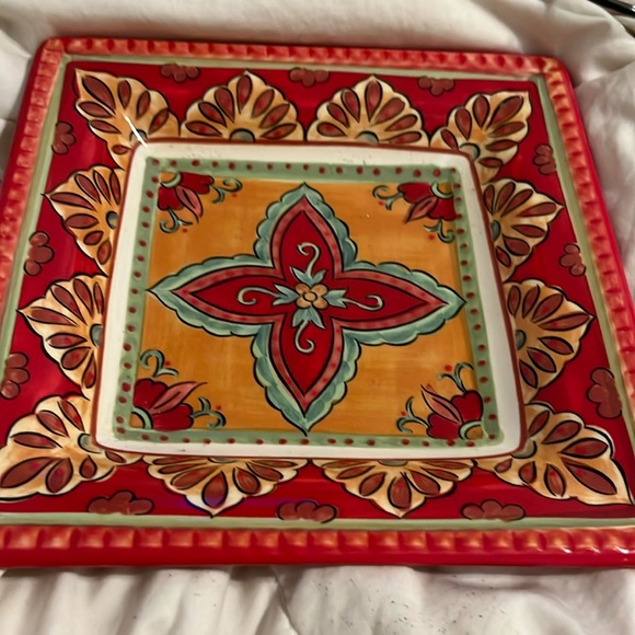 Set of 4 - Espana Square Plates - Picture 1 of 2